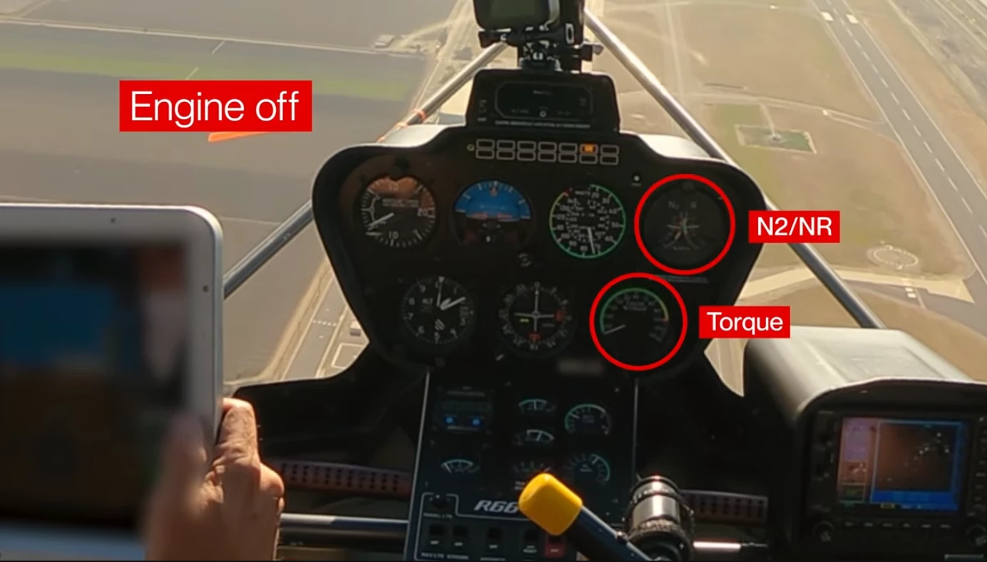 The system automatically starts and finishes the process of autorotation, and presumably assists as a pilot attempts to find and aim for a landing spot