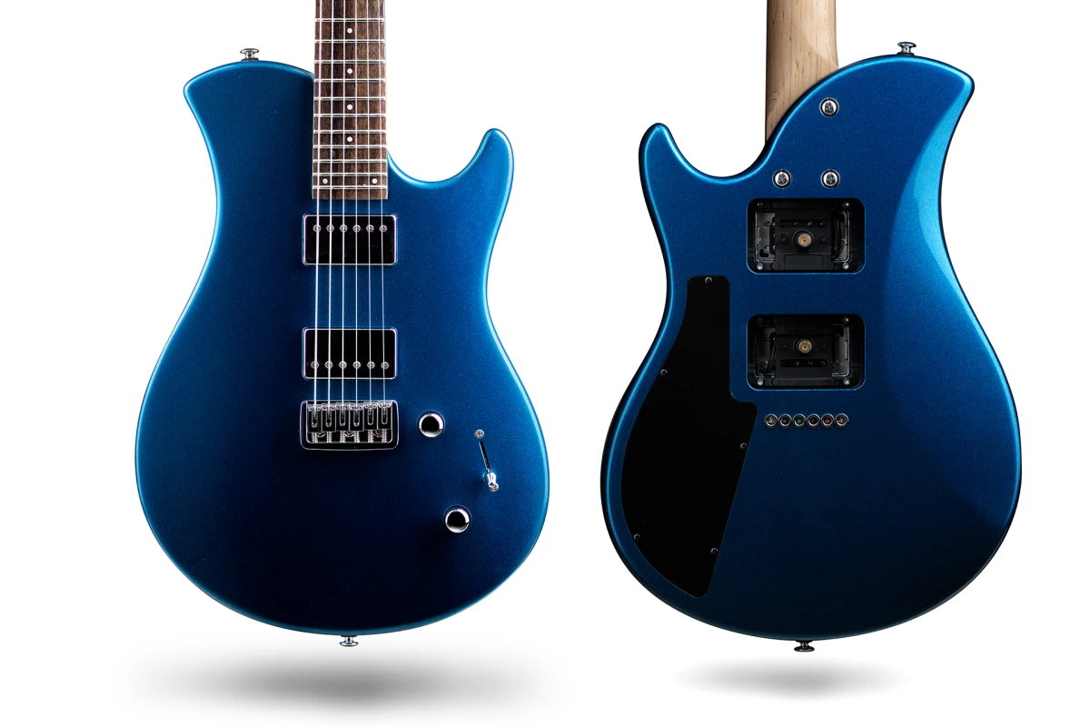 The Trinity is the first solid-bodied guitar from Relish Guitars, and features instant pickup swapping from the back