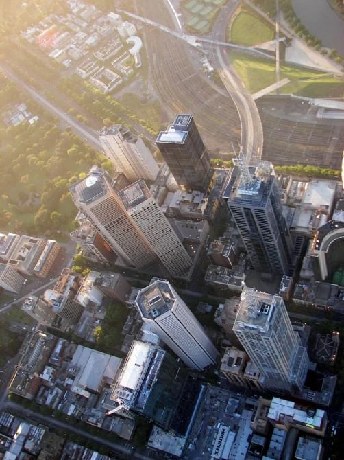 Straight down from 2000 feet