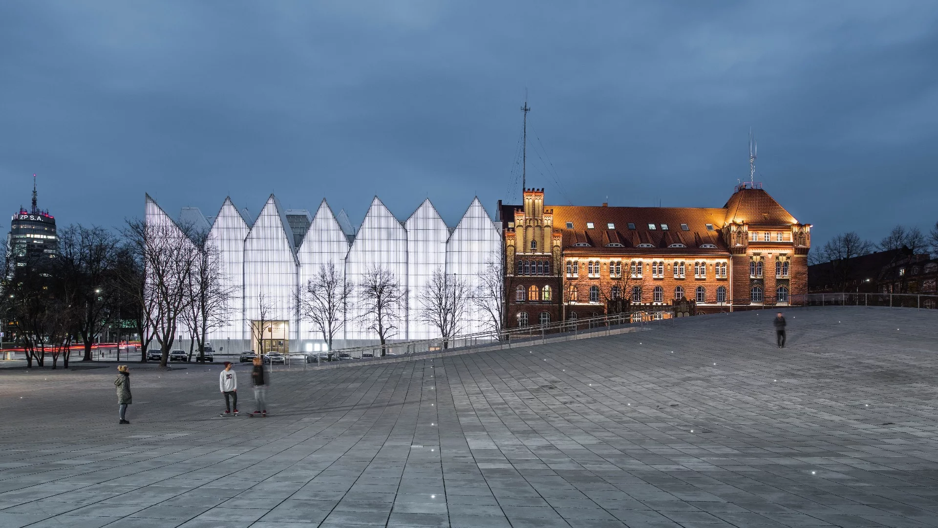 The subterranean National Museum in Szczecin features an undulating public square atop it