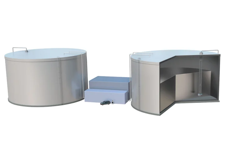 A render of MIT's new grid-scale energy storage system
