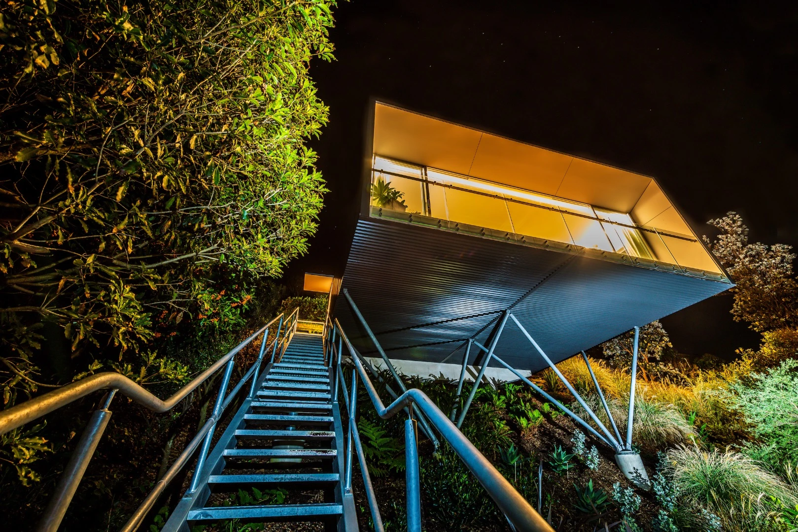 North Avoca Studio is accessed by staircase