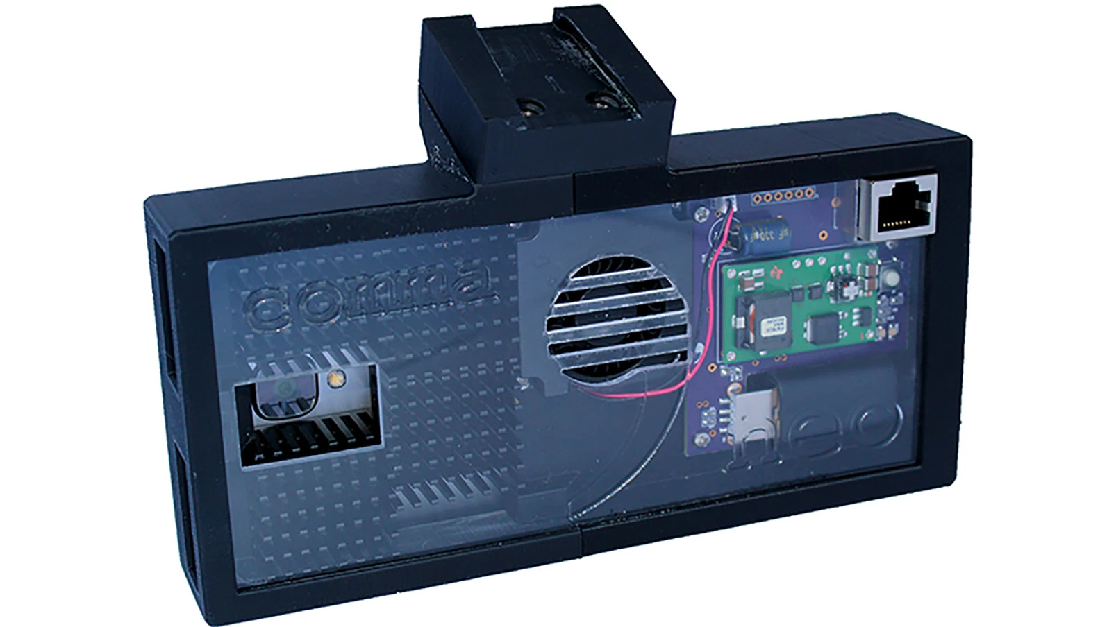 The Neo hardware box for comma.ai's open source OpenPilot autonomous driving software,. coming son to a Honda or Acura near you