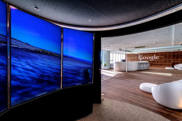 Google opened its new Tel Aviv offices designed by Swiss Design Team Camenzind Evolution (Photo: Itay Sikolski)