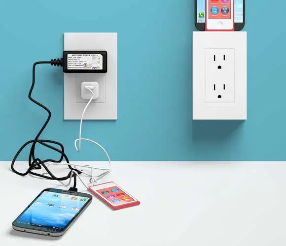 thingCHARGER side-by-side with a typical charging setup