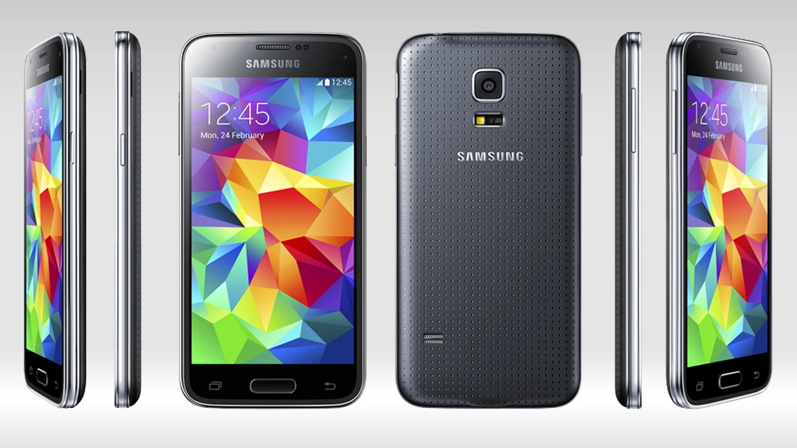 The handset is a little thinner and lighter than the HTC One mini 2 - its most obvious competitor