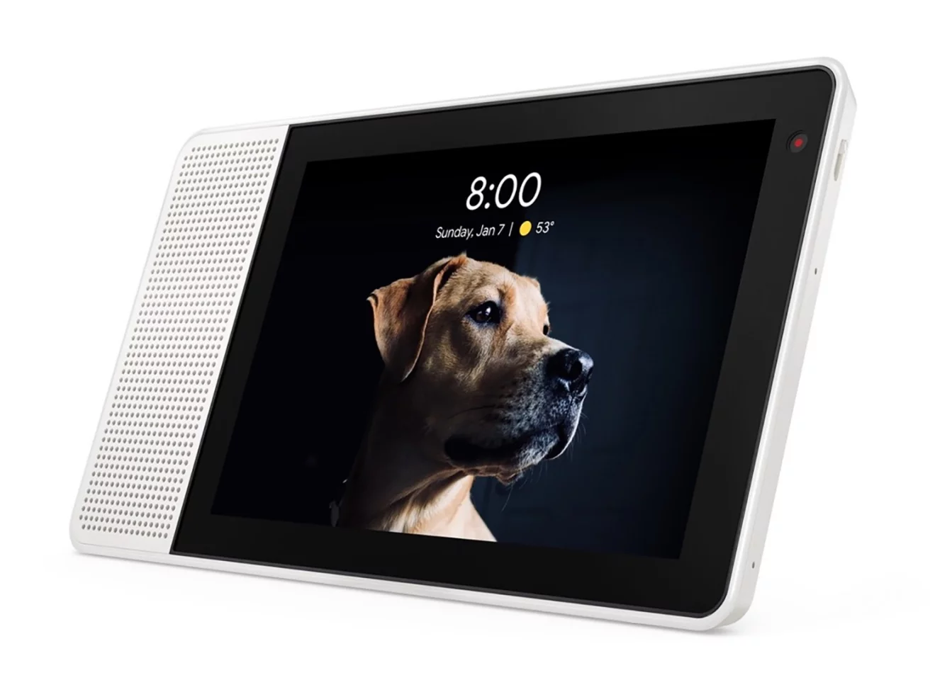 The display lets you bring up photos and videos you can't see on a standard Google Home device