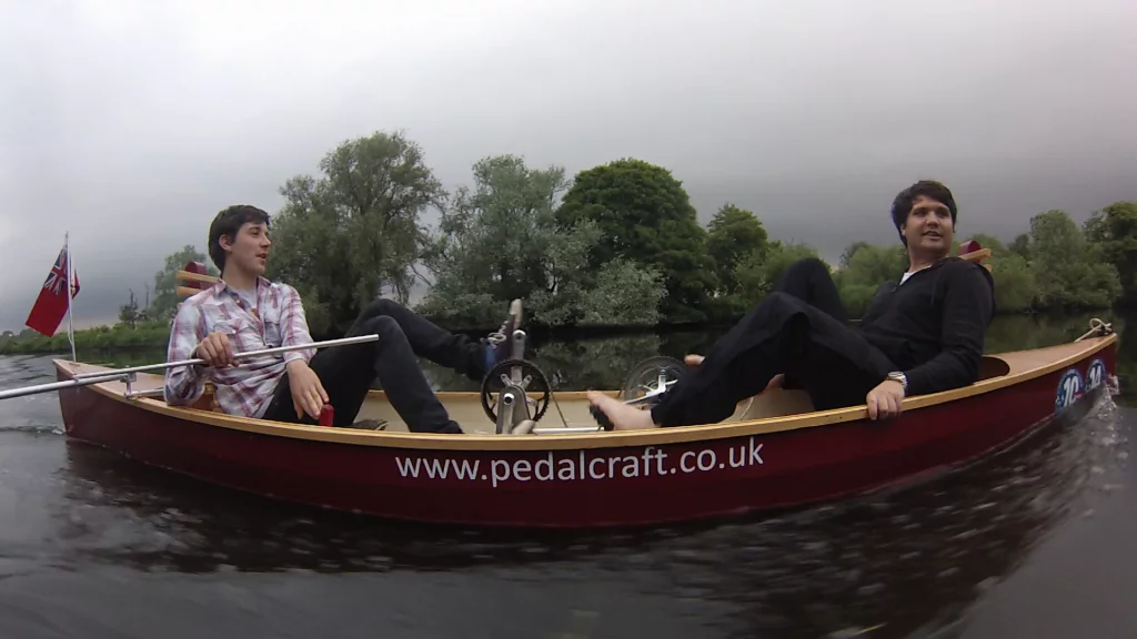 One of the Tandem prototypes hits the water