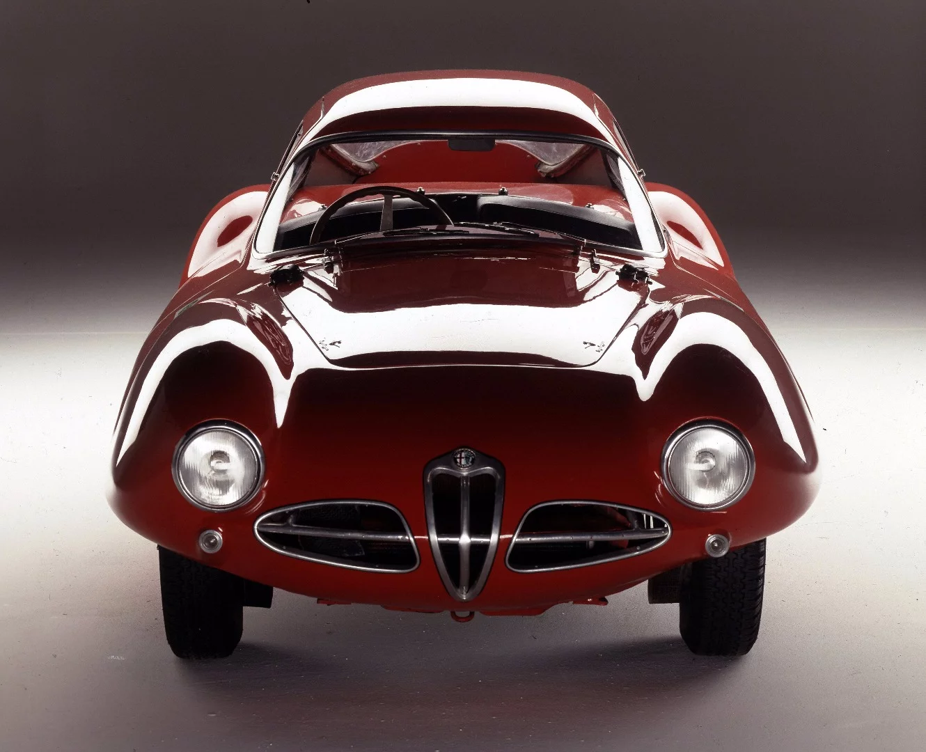 The Alfa Romeo Disco Volante was tested in the wind tunnel