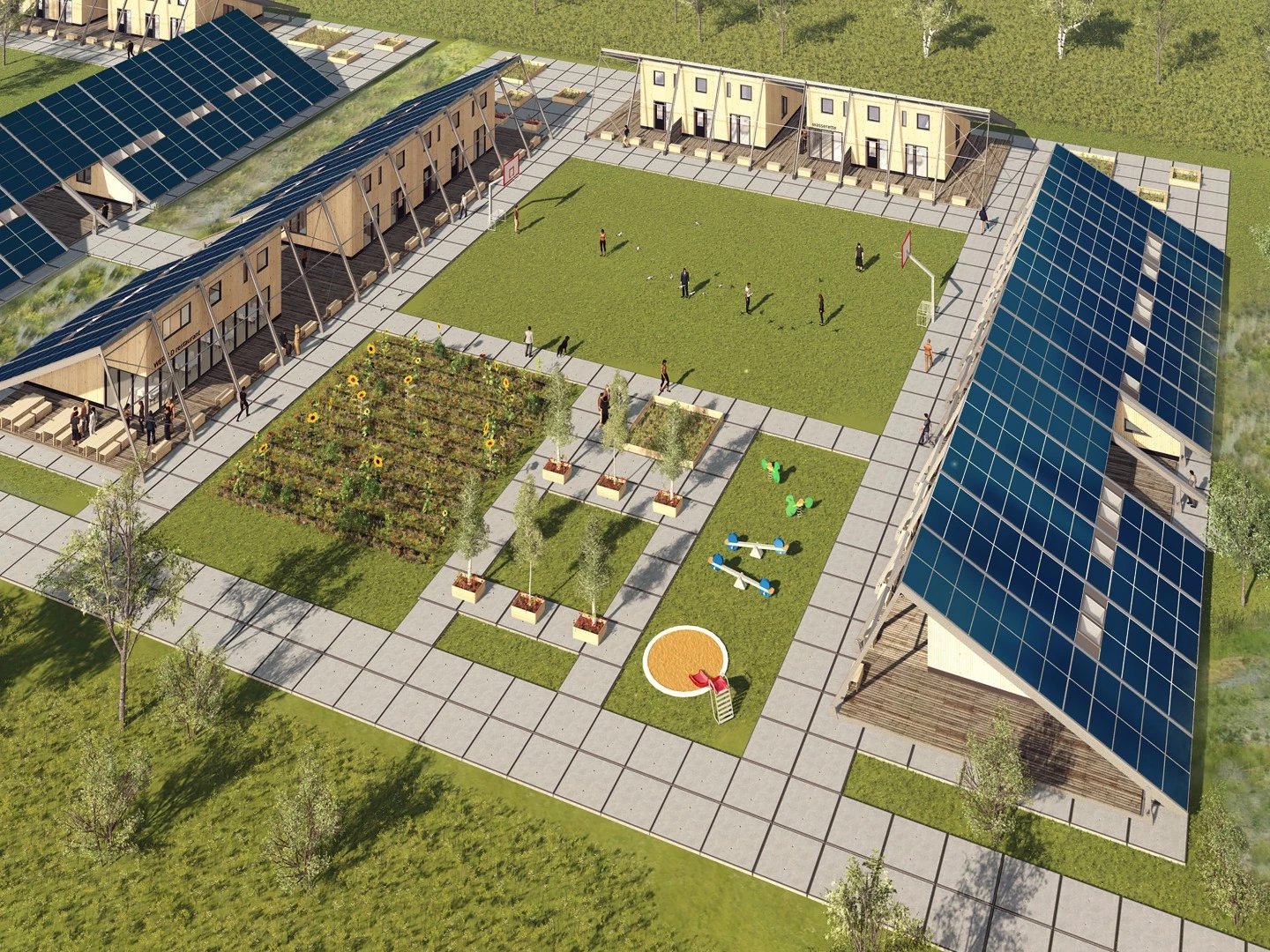 The yield loss from the panels not facing south (when in the northern hemisphere) is said to be limited