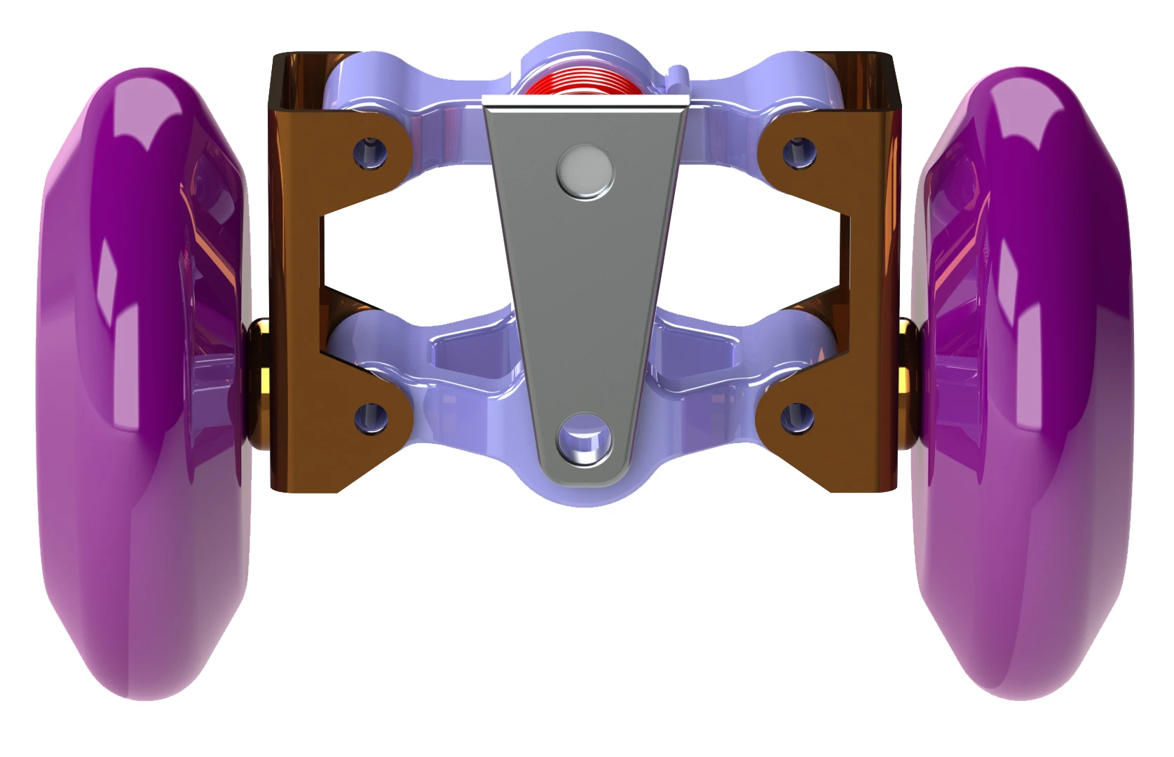 The Flexiskates mechanism in upright position