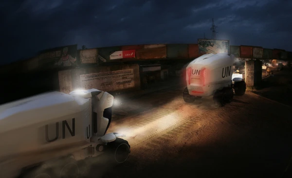 The A.N.T is designed to enhance humanitarian organizations such as the United Nations for transportation of food, water, medical supplies and housing units to disaster stricken areas. Having swift as well as all-terrain capabilities, the A.N.T incorporates a new efficient system of distribution running on two modes of transportation