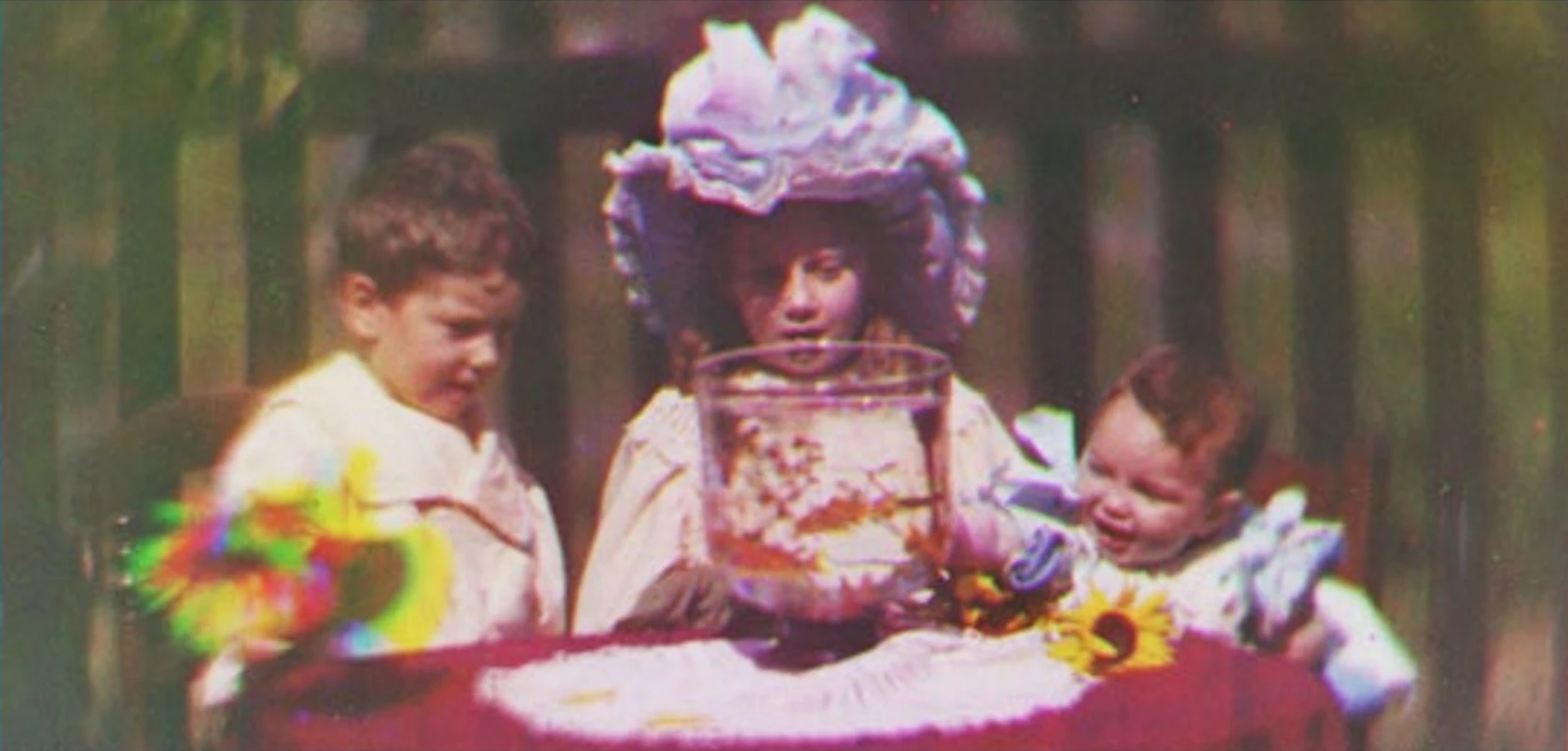 Frame from the first color motion picture (Image: National Media Museum/SSPL)