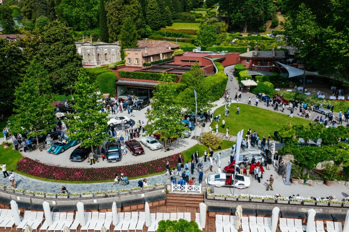 The spectacular grounds of Villa d'Este on Sunday afternoon