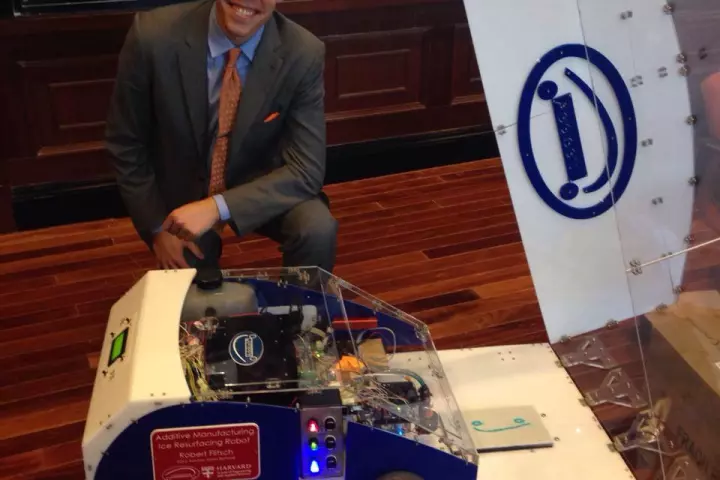 In simple terms, the Addibot is a 3D printer mounted onto a moving robot