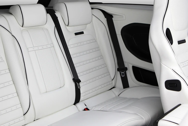 The interior has sort of a cowhide look