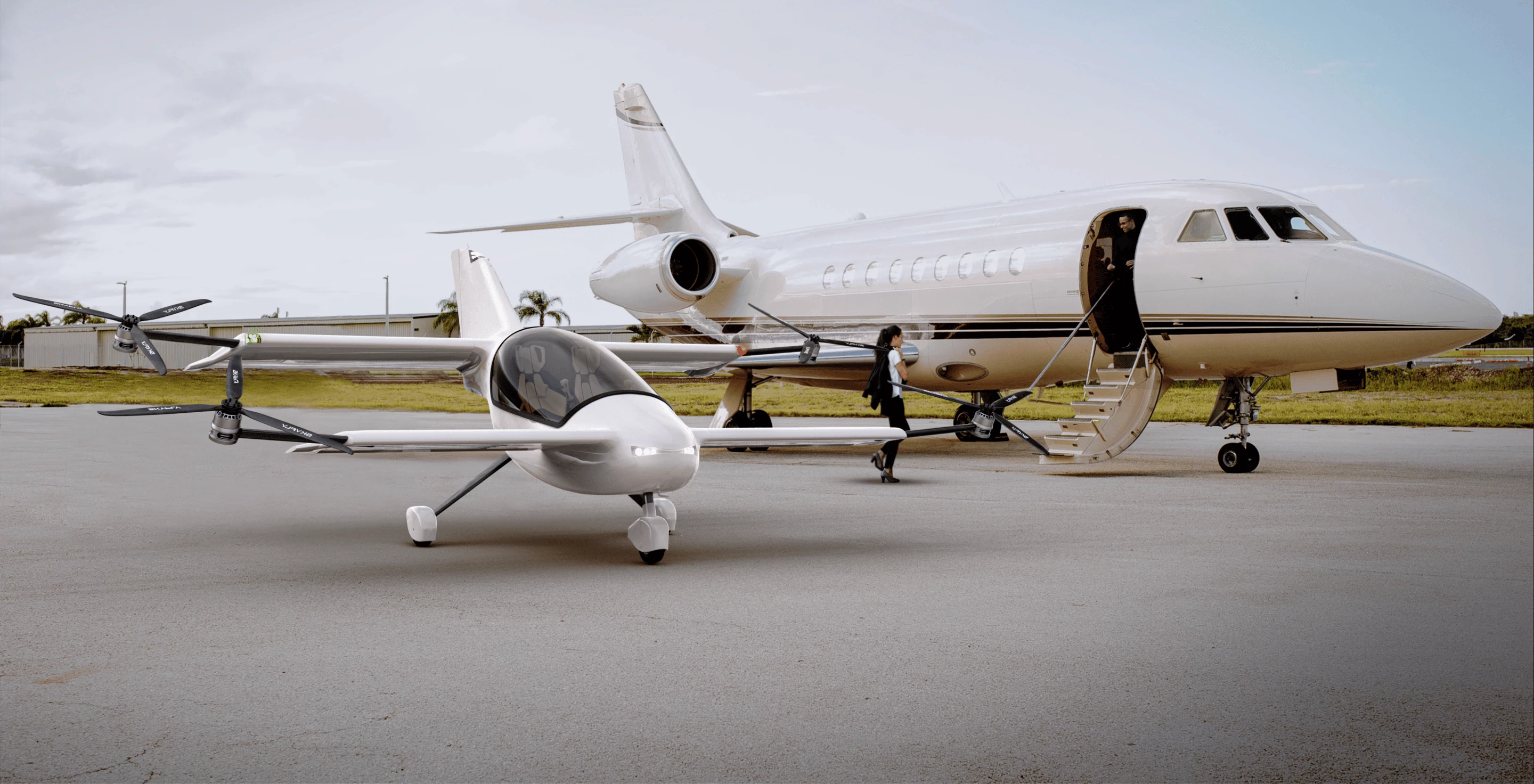 It's like a tender for your private jet