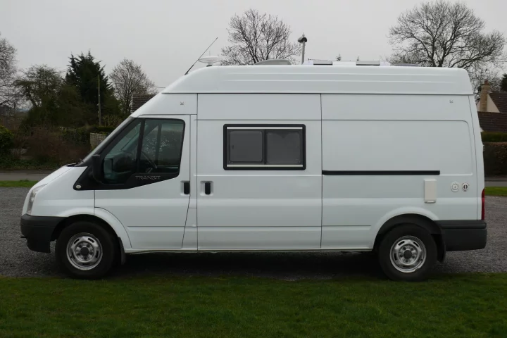 The van already saw some mileage before the conversion, but it sure looks ready to add some more
