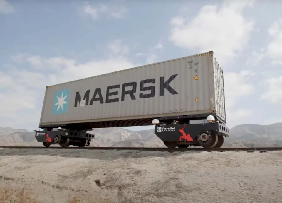 Parallel Systems is currently testing its autonomous battery-electric rail vehicles on a closed track in the Los Angeles area