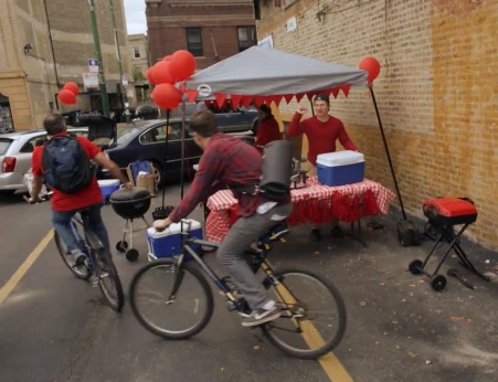 The grill is designed to be carried by foot, bike, kayak, public transportation ...
