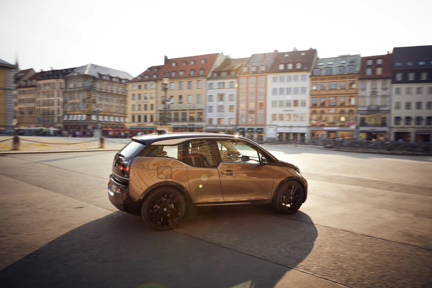 The BMW i3 has a range of 160 mi