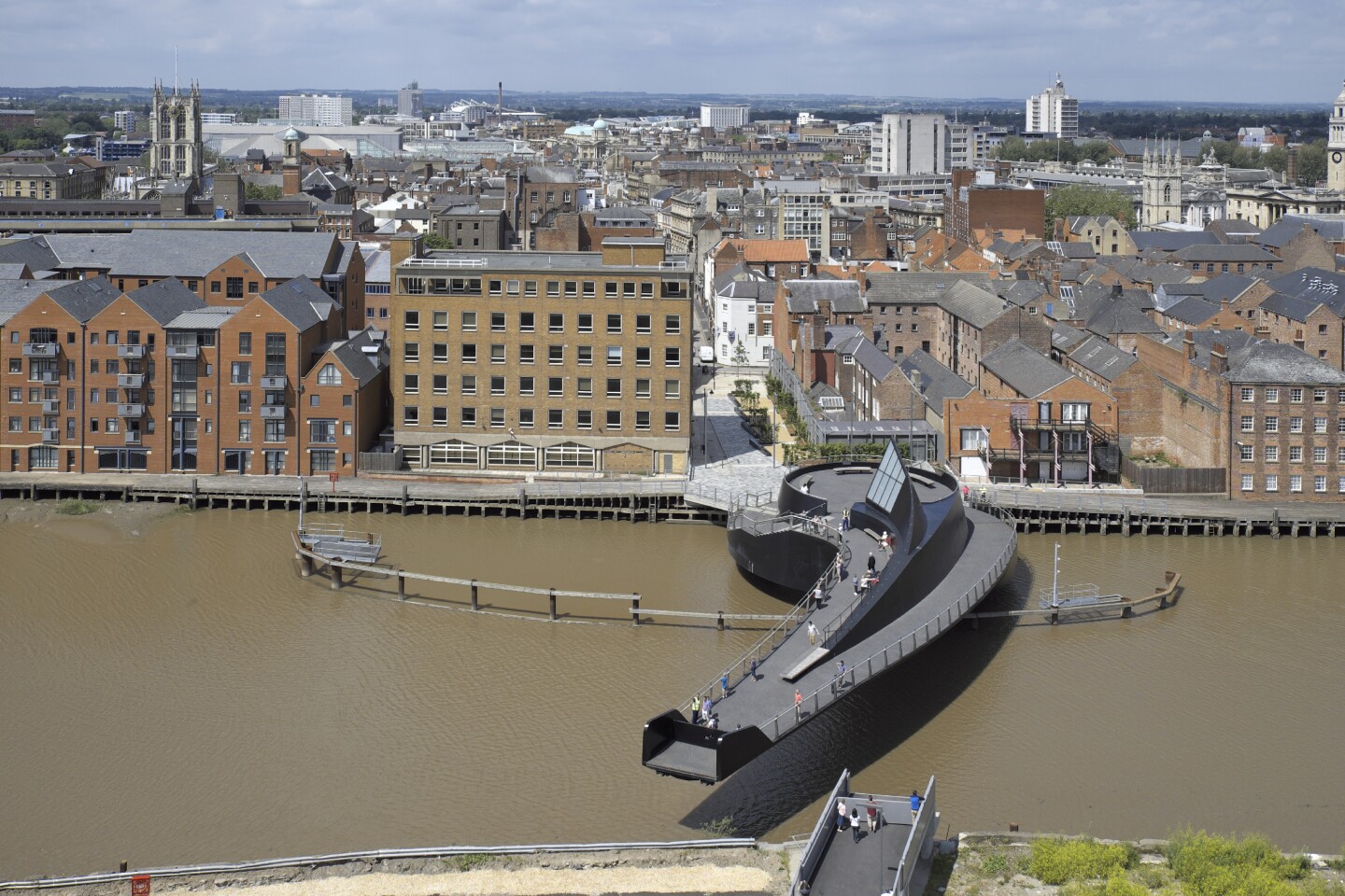 Photo showing the rotation of the bridge (Photo: Timothy Soar)