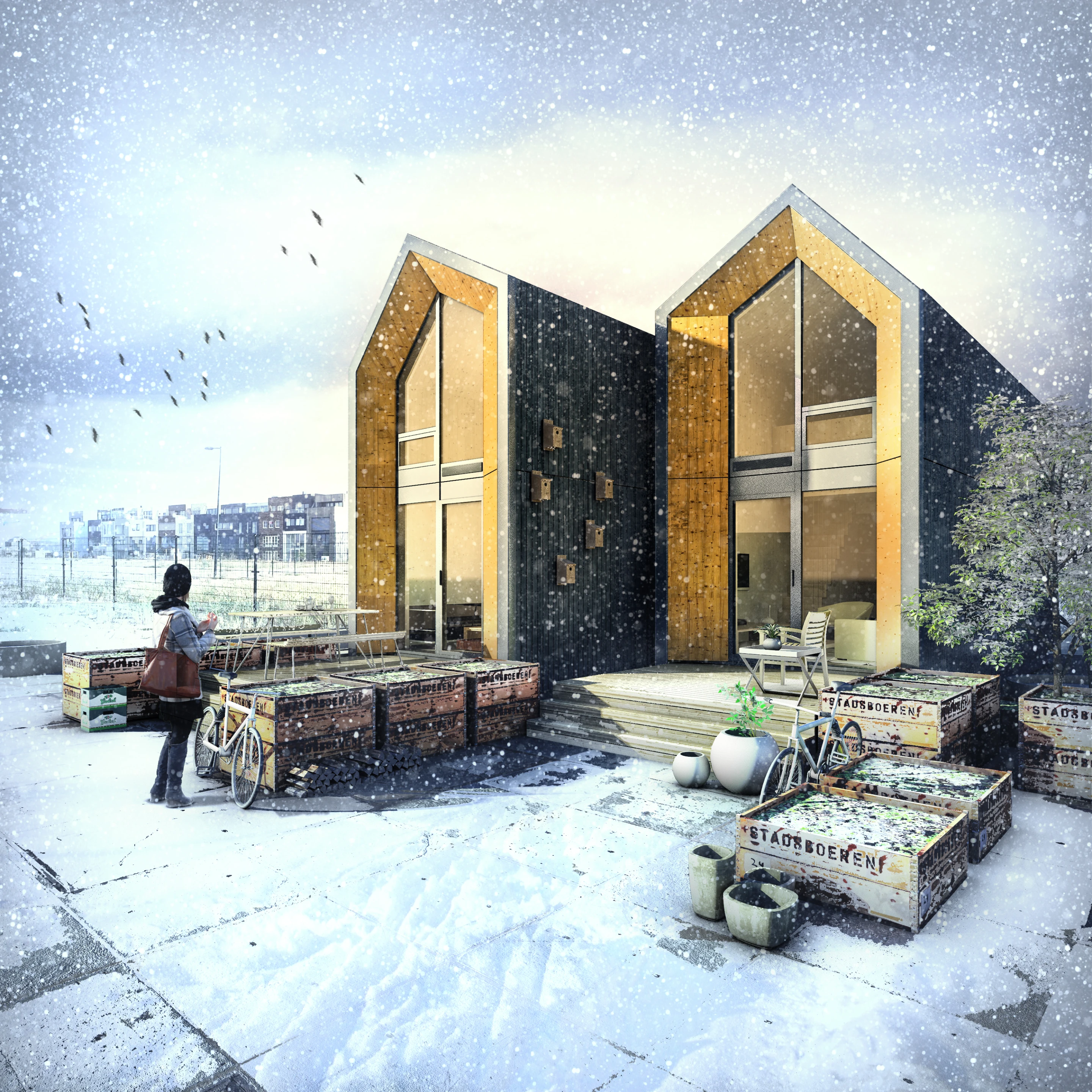 A render of the Heijmans ONE
