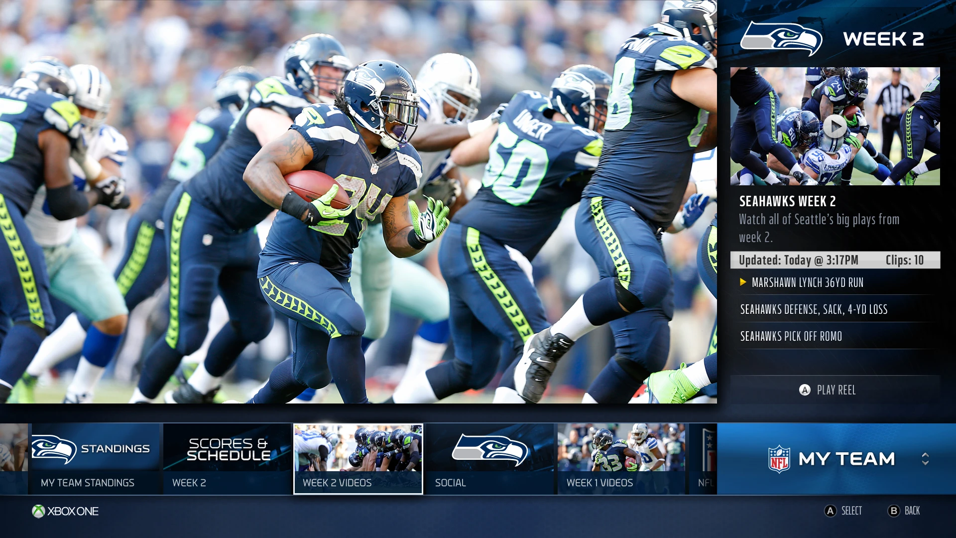 Snap Mode also lets you call up highlights from current and past games