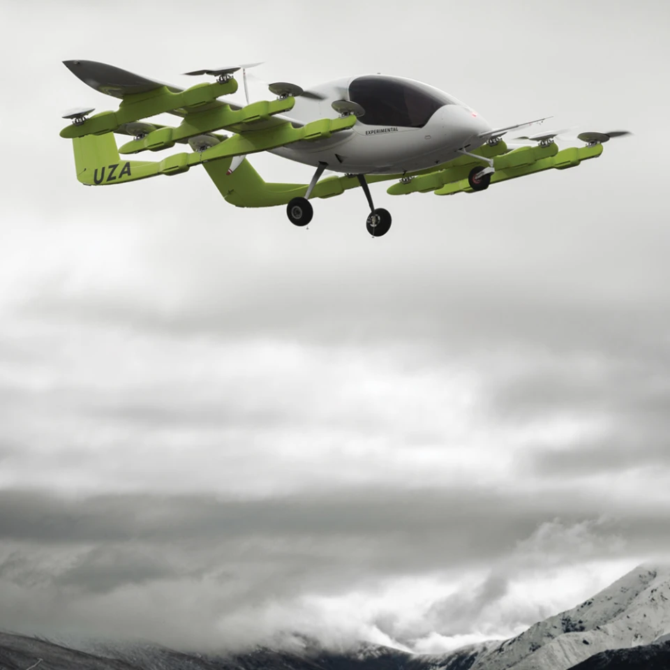 Cora's range is reckoned to be about 62 miles (100 km) per charge, and it's reported capable of getting up to 110 mph (180 km/h)