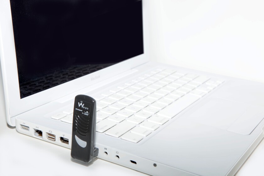 Once plugged into a laptop, the wireless transmitter will instantly connect to the receiver without leeching from an internet connection