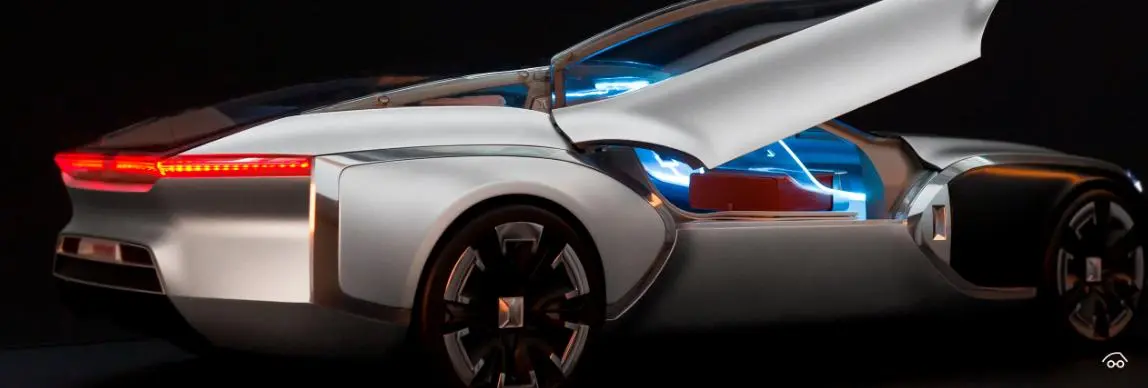 The Corbusier concept has rear-hinged dihedral doors