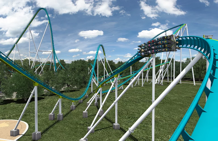 The track length of Fury 325 is 6,602 ft (2,012 m)