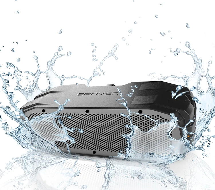 The BRV-X is IPX5 weather sealed, and has a rubber-over-high-impact-plastic housing
