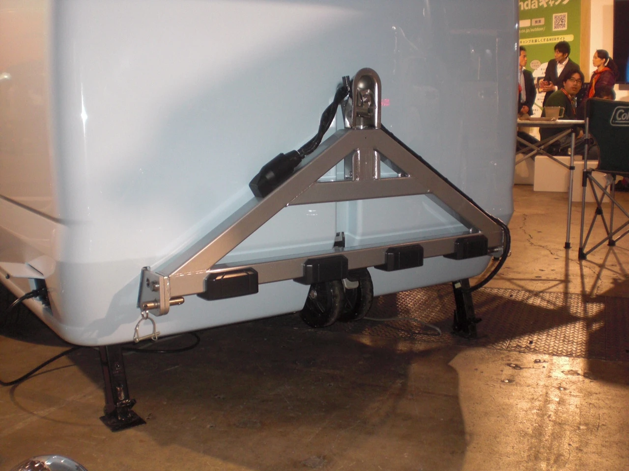The front hitch of the N-Camp trailer unit (Photo: Stephen Clemenger/Gizmag.com)