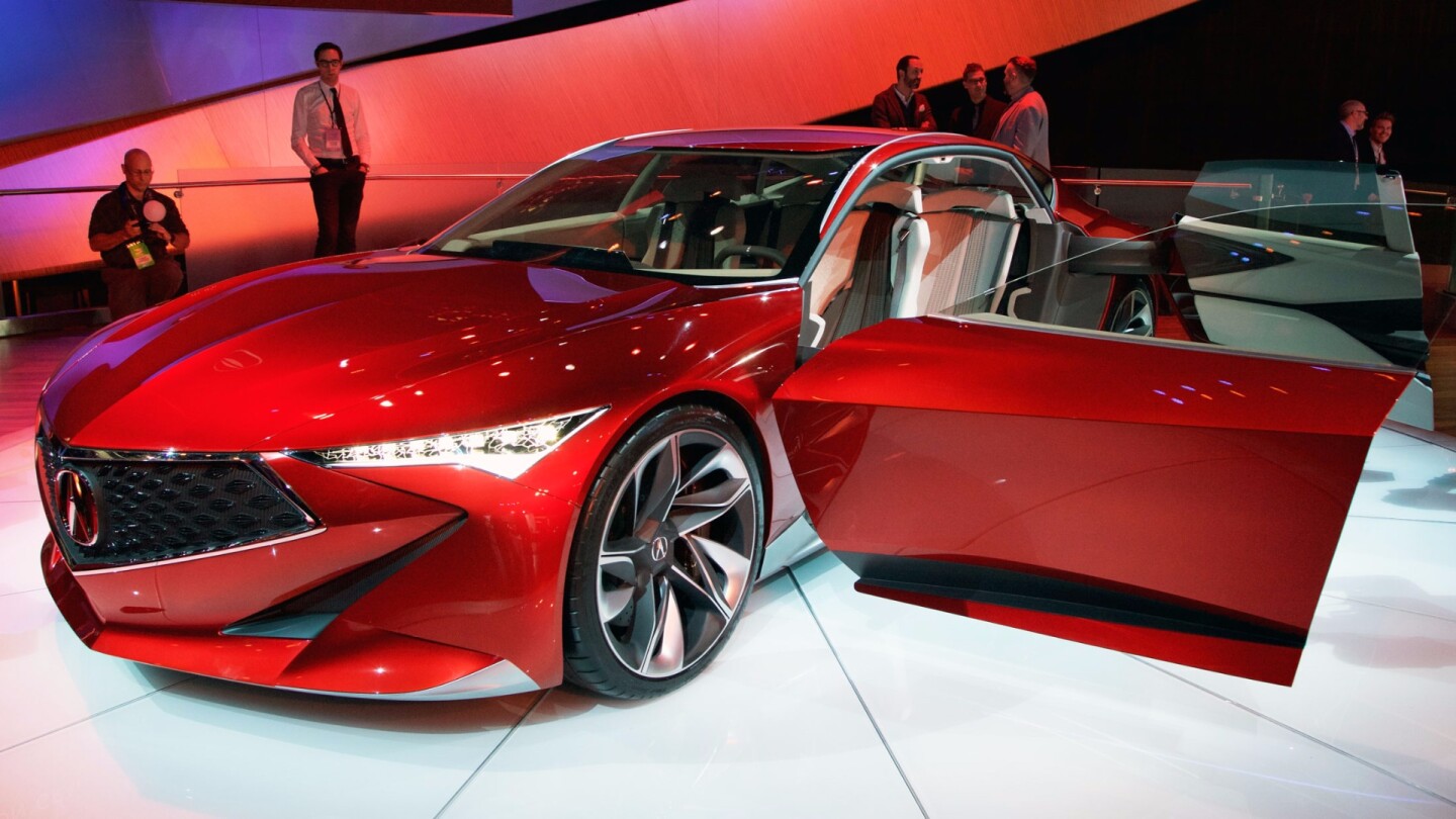 The grille on the concept will make it onto a production car "soon" according to Acura