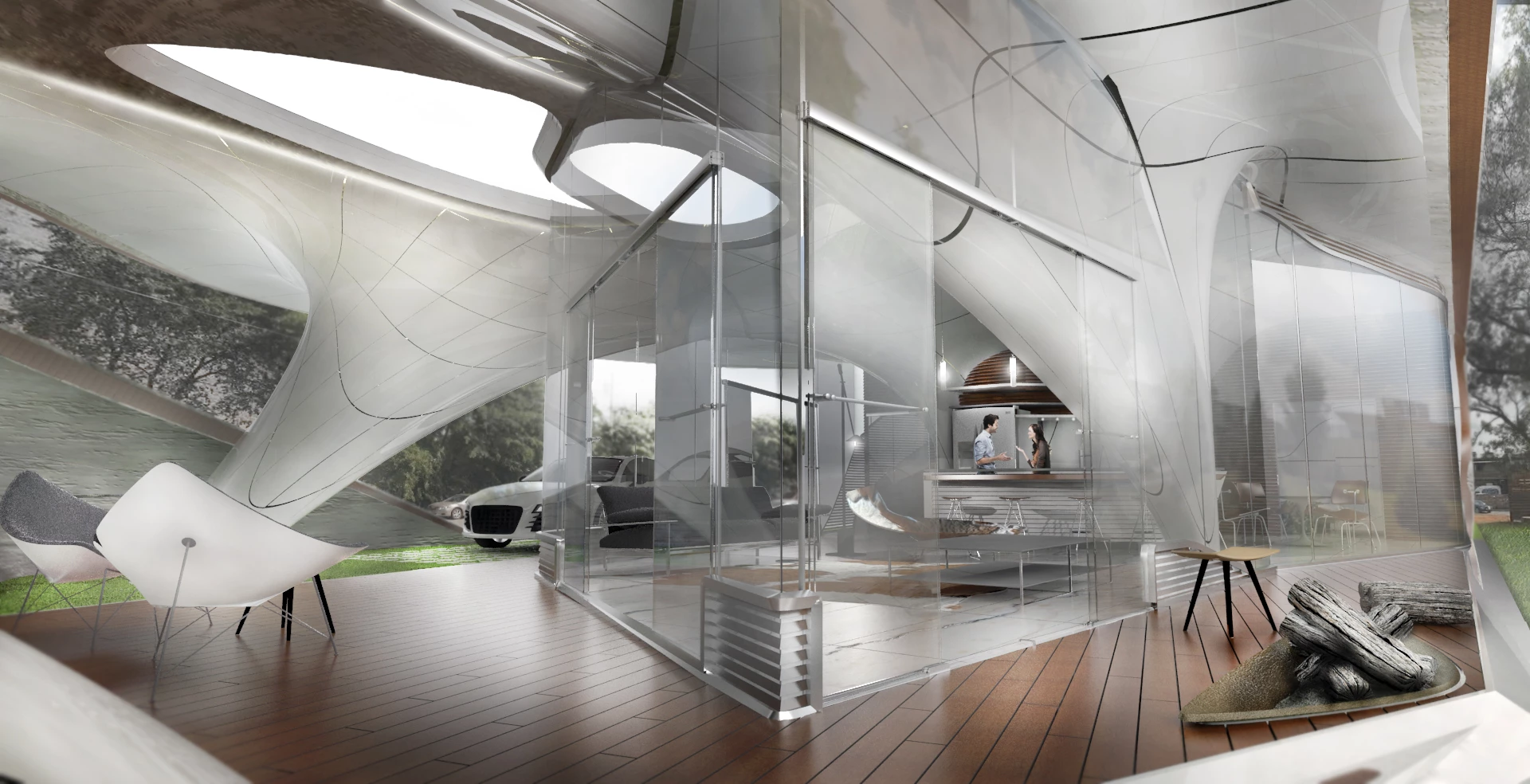 Passive strategies will be employed for keeping the building temperate