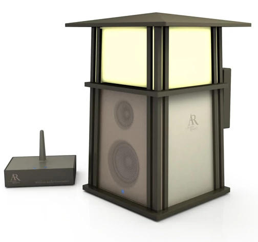 Audiovox has released a new range of digital speakers that can also light up your outdoor living area