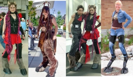 Kim Graham's Digitigrade centaur legs costume