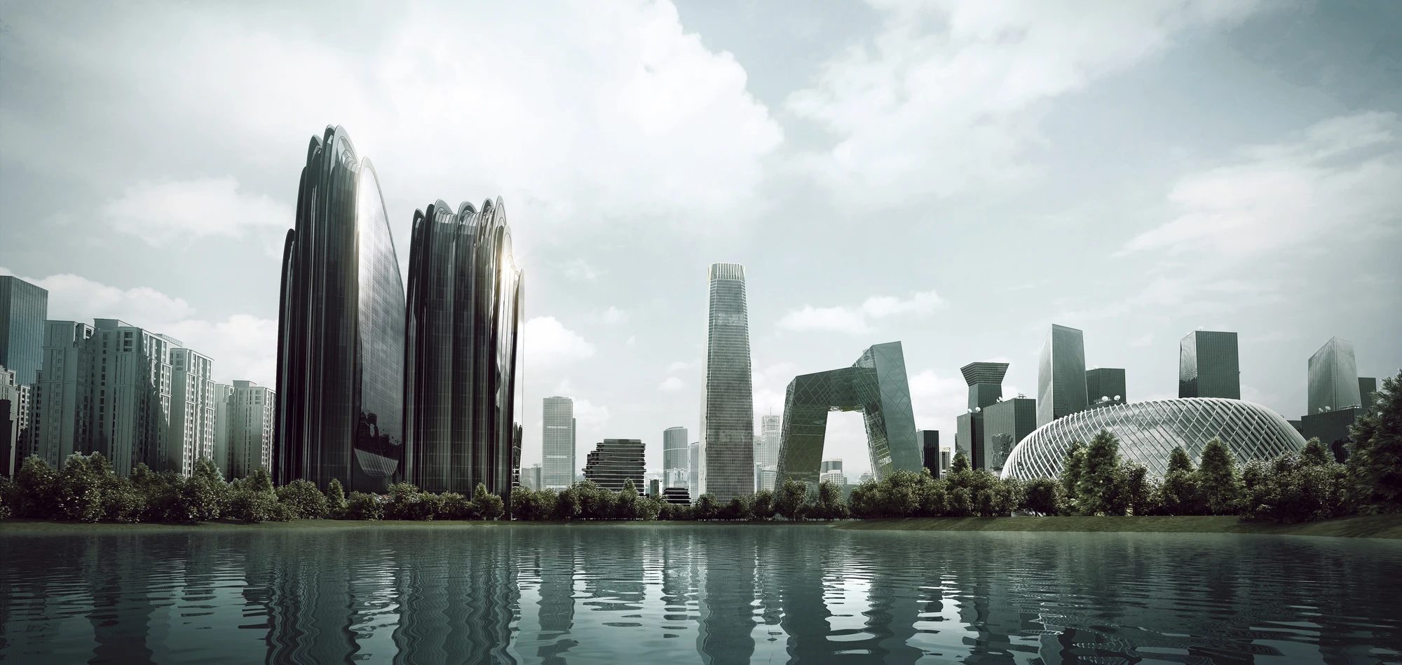 Chaoyang Park Plaza is due for completion in 2016 (Image: MAD)