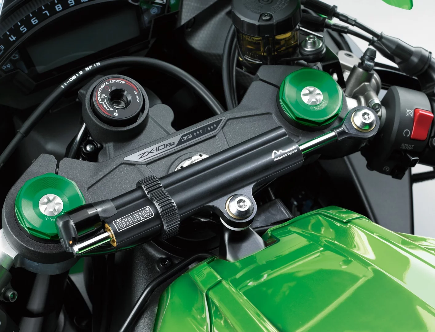 Every one of the 500 Kawasaki ZX-10RRs will bear its production number on the steering plate