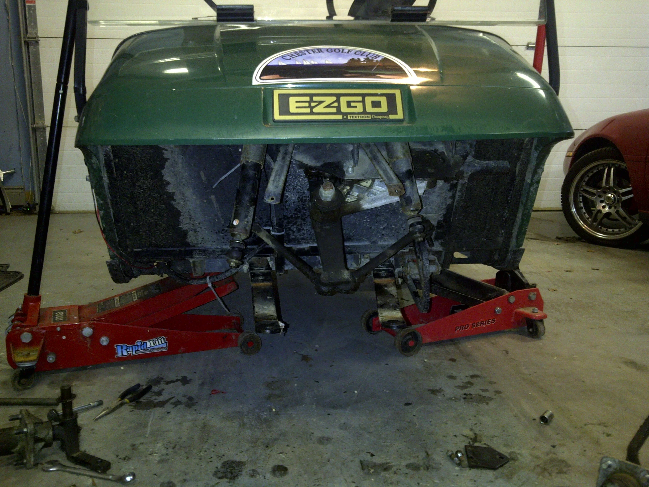 Baker installs a lift kit