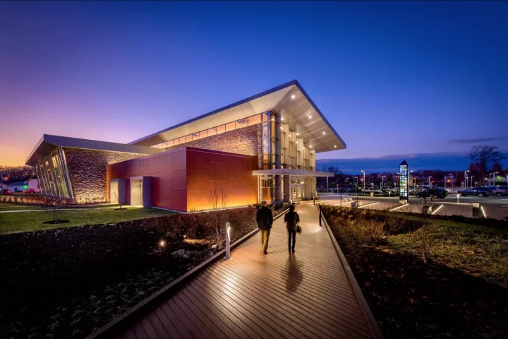 Recipient of a 2018 AIA/ALA Library Building Awards for excellence in architectural design: Laurel Branch Library in Maryland by Grimm + Parker Architects