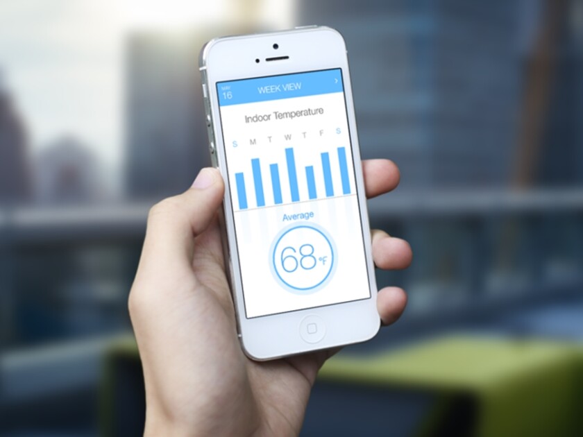 Sentri allows users to monitor trends about their home over time