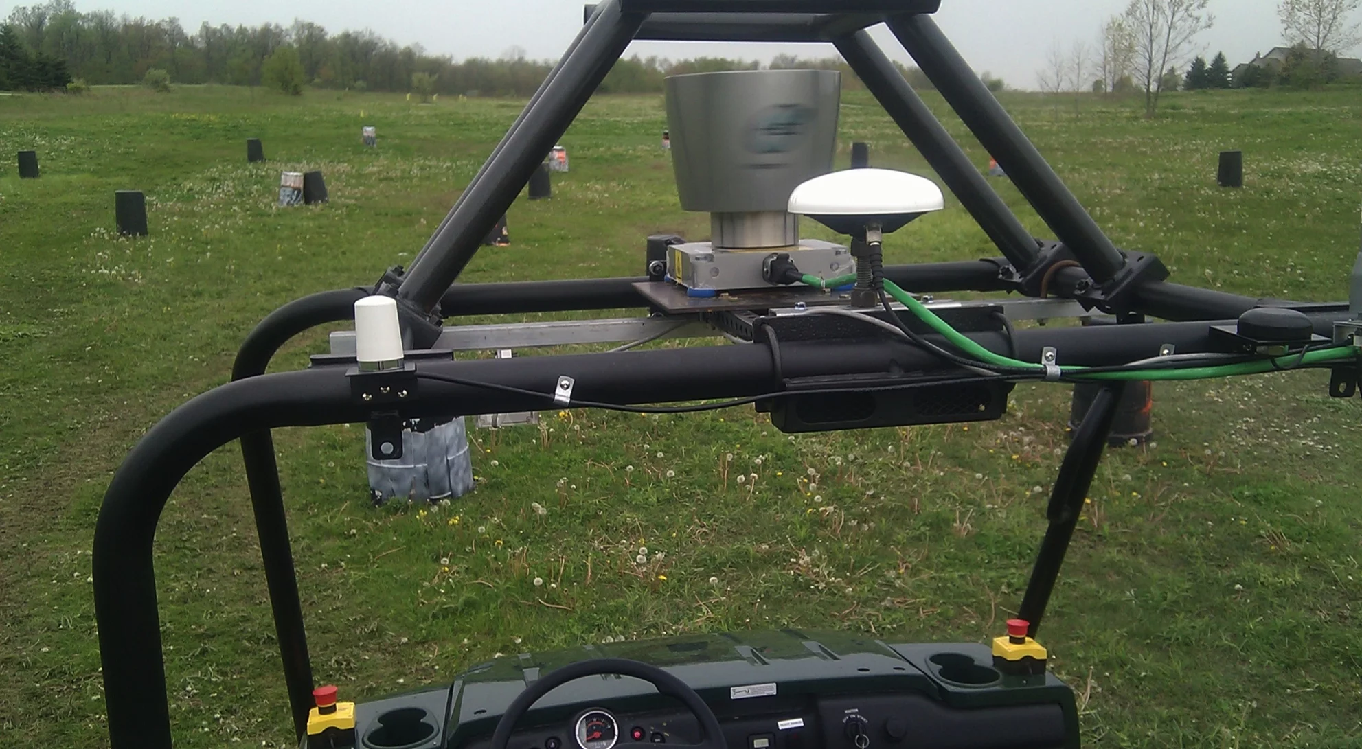 The data gathered by the onboard sensors is wirelessly transmitted to a remote driver module (Photo courtesy of Sterling Anderson)