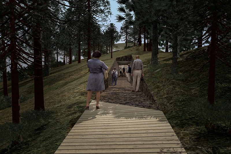 Visitors will be unable to reach the end of the headland (Image: Jonas Dahlberg Studio, courtesy of KORO / Public Art Norway)