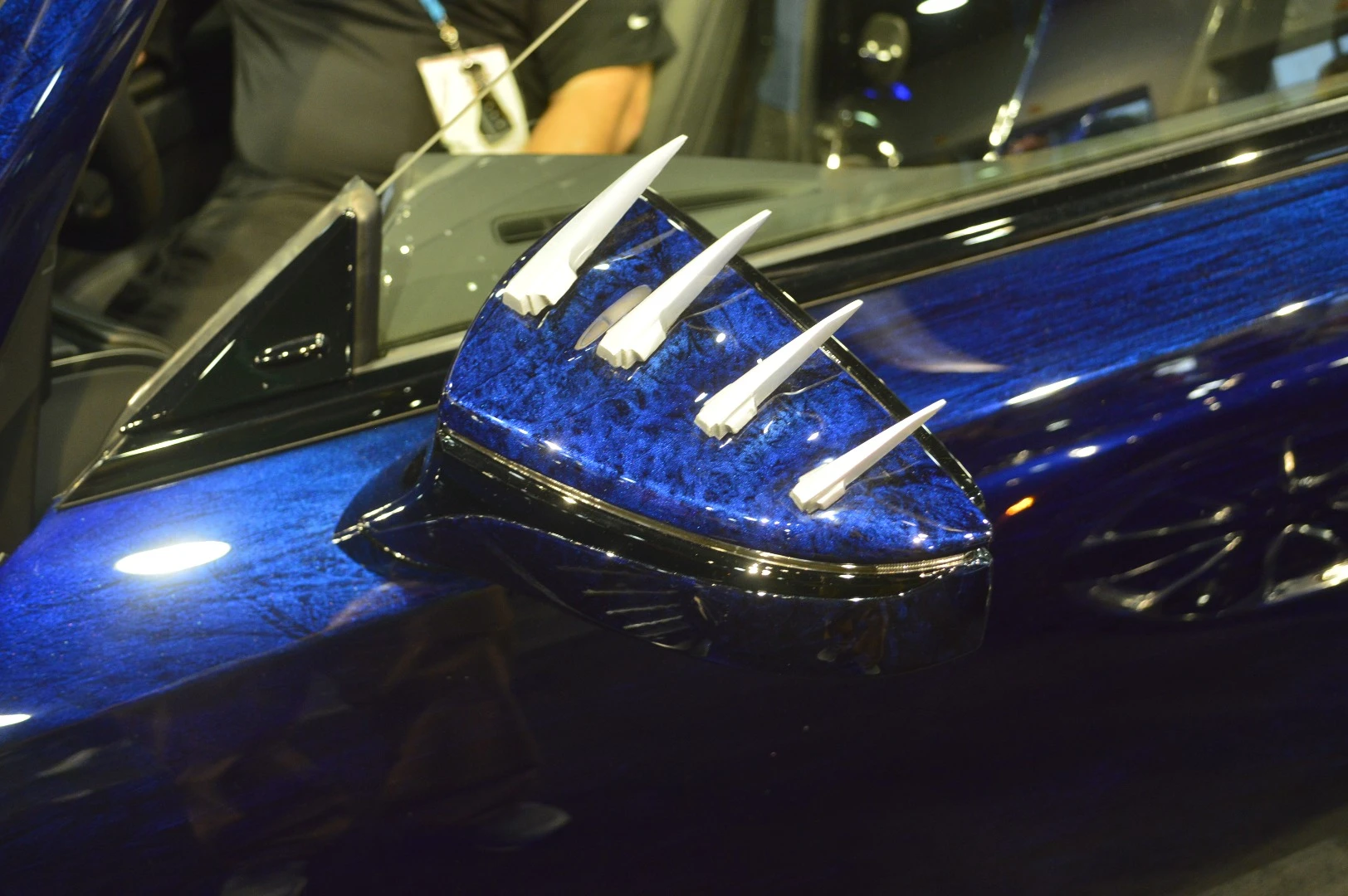 Black Panther Inspired Lexus LC with clawed side-views