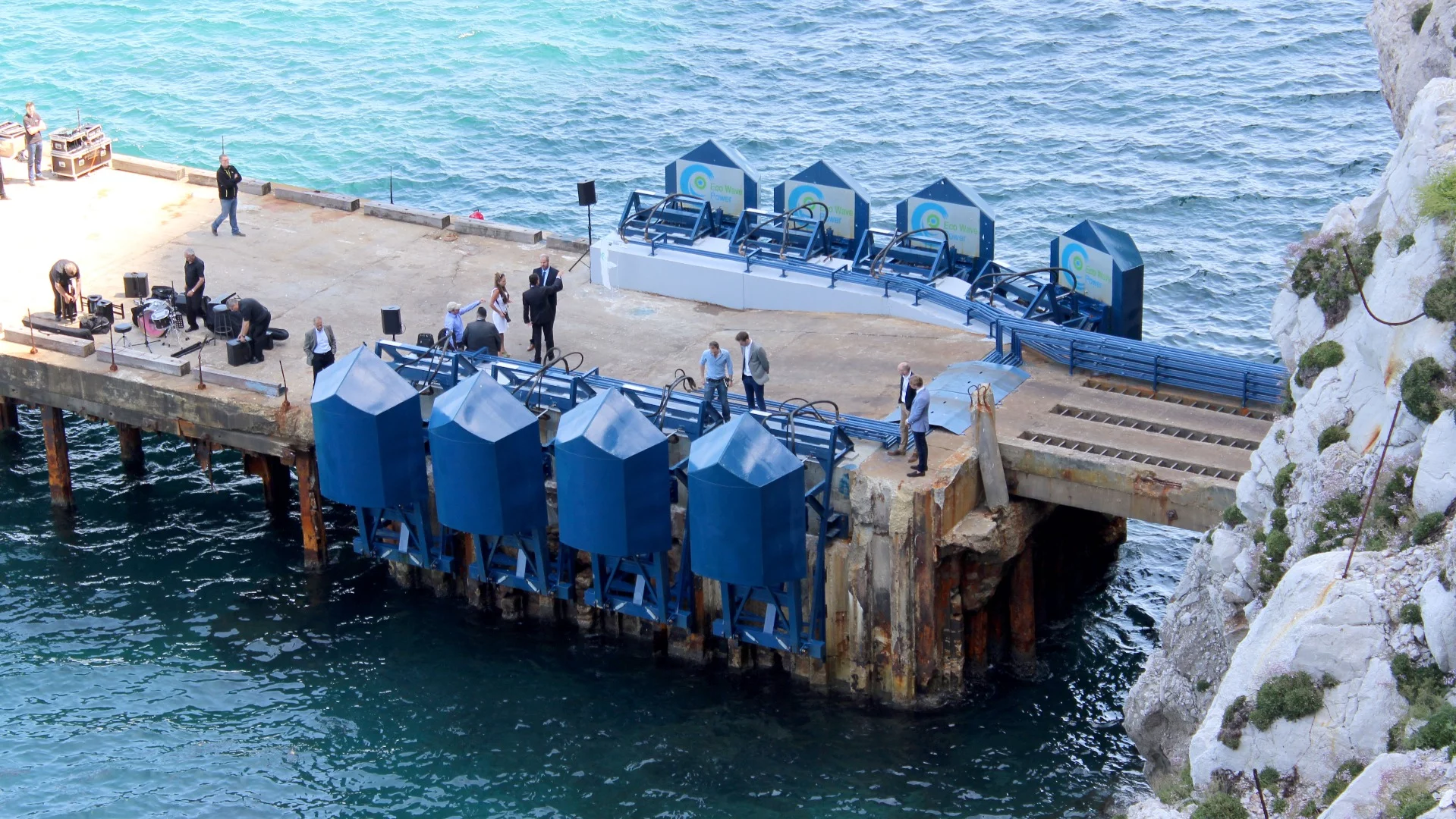 It's only in the stormiest weather that the system has to cease operations, being lifted back up from the waves to avoid damage