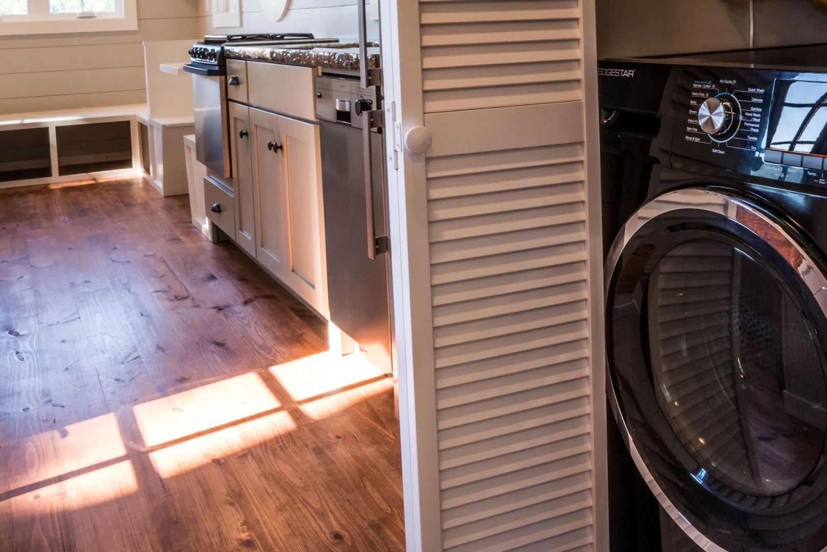 The Ridgewood includes a washer/dryer