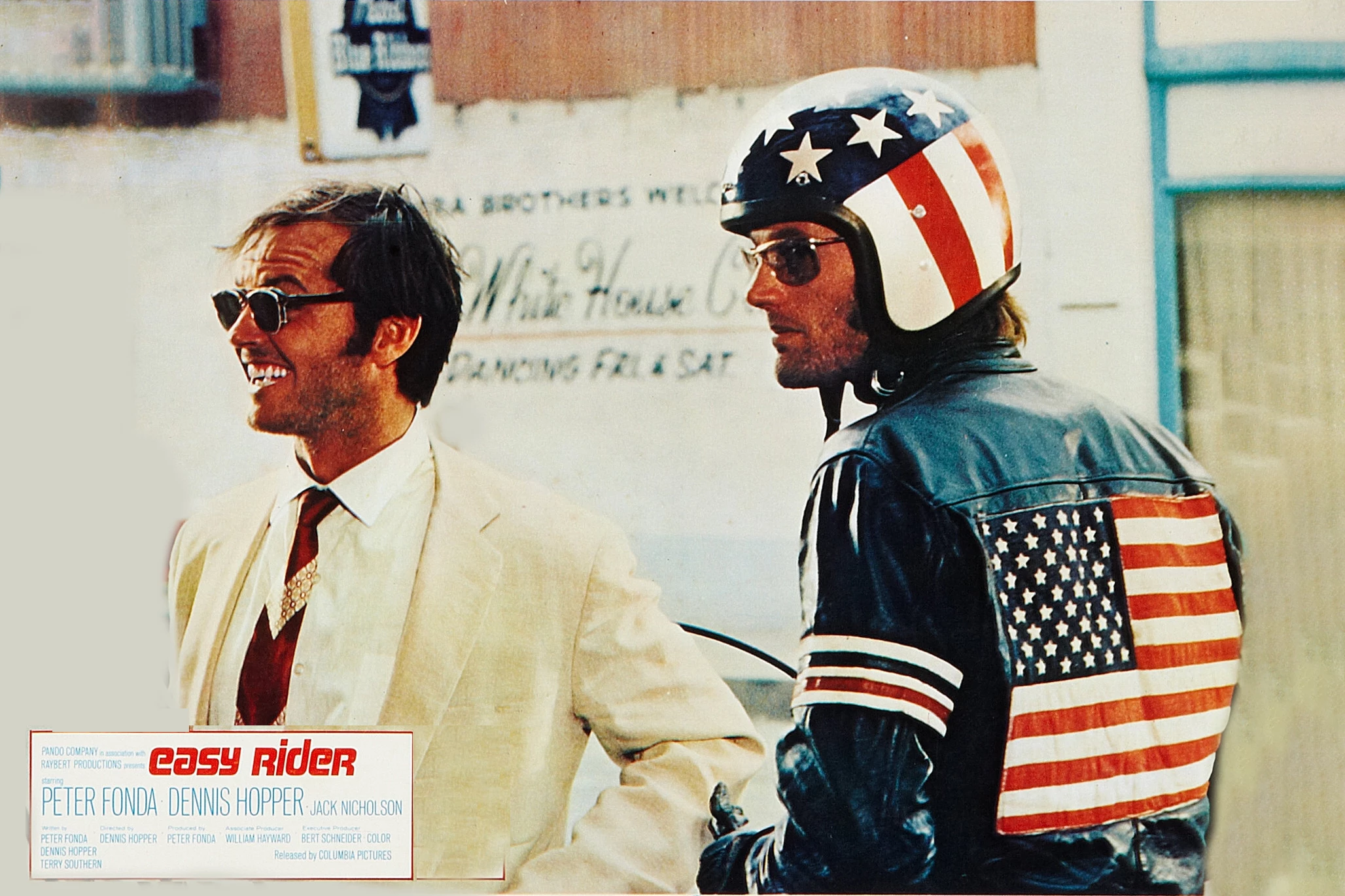 A young actor named Jack Nicholson got his first big break in the movie, "Easy Rider"