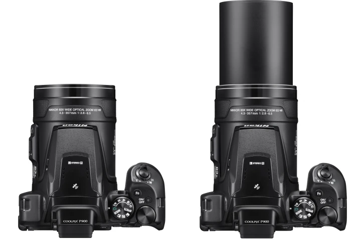 The Nikon Coolpix P900 has a whopping 24-2000-mm equivalent zoom lens